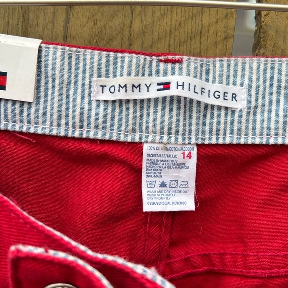 NWT Vintage Tommy Hilfiger Red Relaxed Mom Jeans Size 14 - Picture 5 of 6